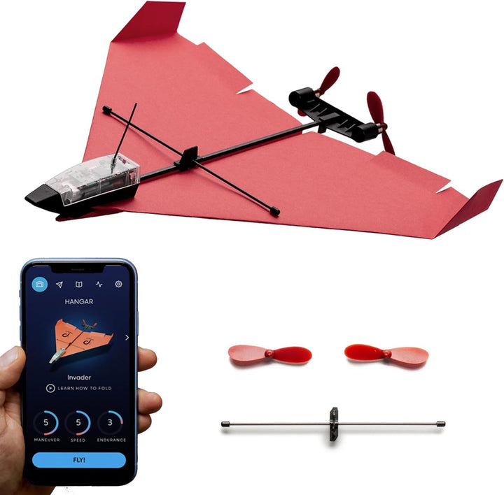 POWERUP 4.0 Paper Airplane Kit - Smartphone App Controlled RC Plane Motor