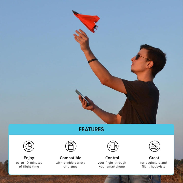 POWERUP 4.0 Paper Airplane Kit - Smartphone App Controlled RC Plane Motor